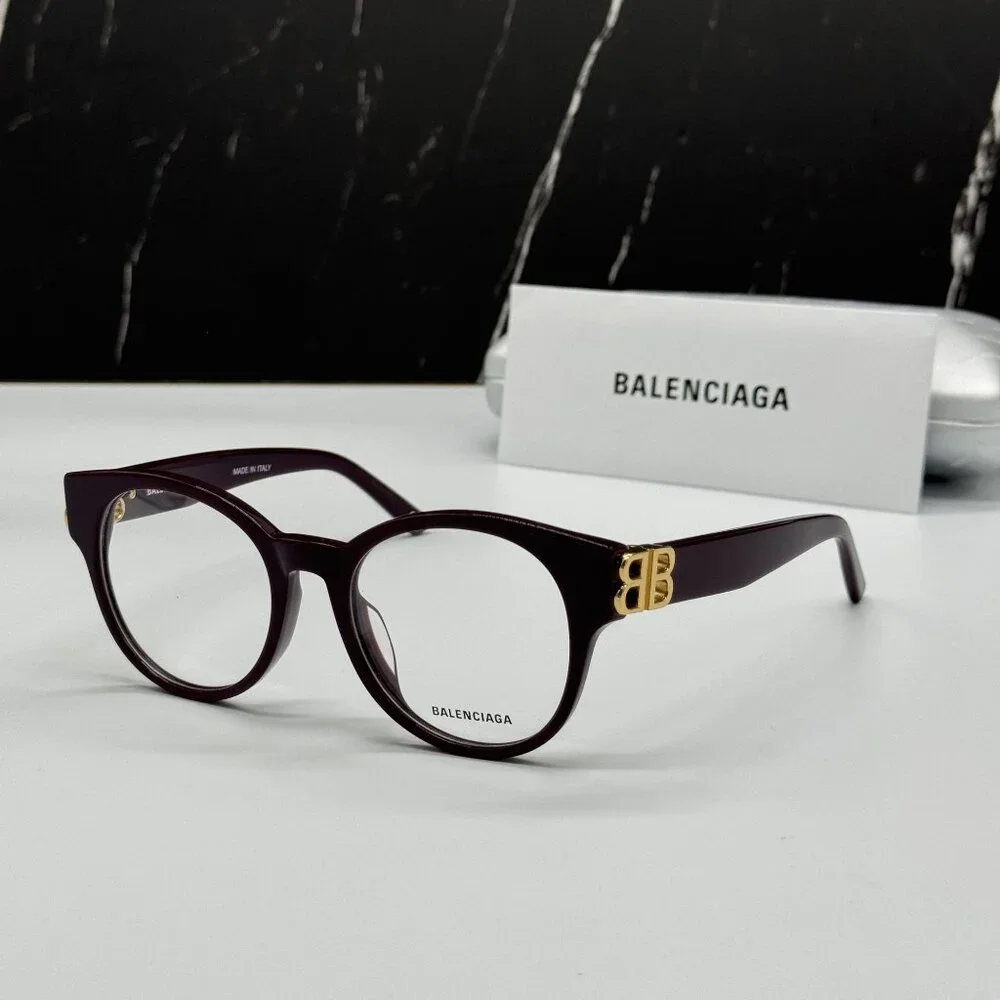 NEW BALENCIAGA BB0173O 003 VIOLET WOMEN EYEGLASSES BALENCIAGA